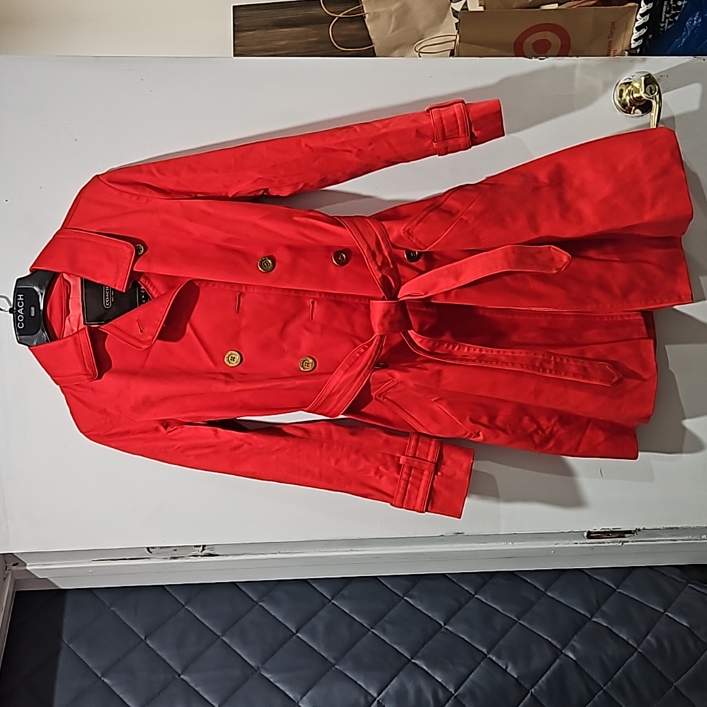Coach rain jacket size S